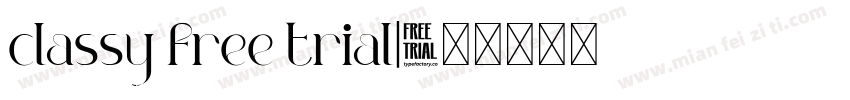 classy free trial字体转换